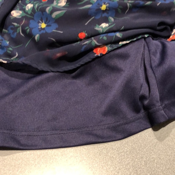 Lulus Floral Dark Navy Blue Midi Dress - Picture 14 of 14